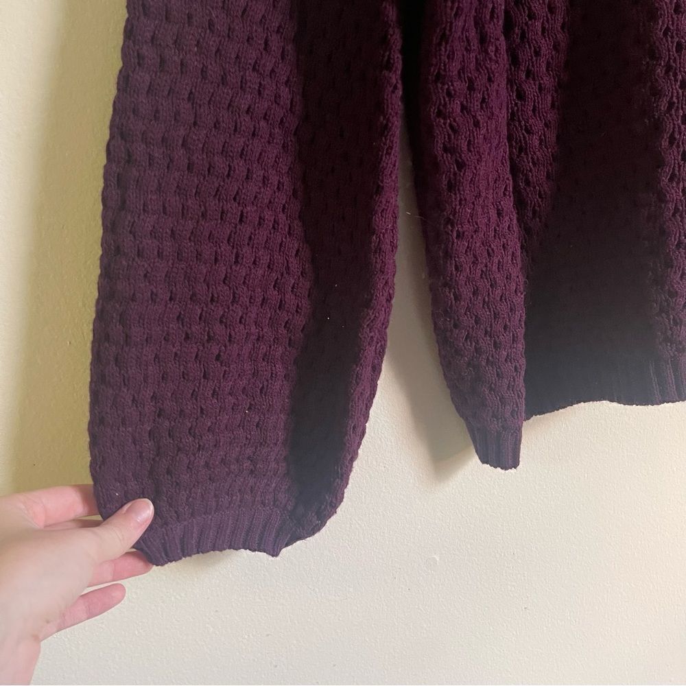 14th & Union Nordstrom Purple Potent Thick Knit Sweater L - Picture 9 of 9